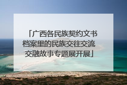 广西各民族契约文书档案里的民族交往交流交融故事专题展开展