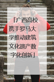 广西高校携手罗马大学推动建筑文化遗产数字化创新