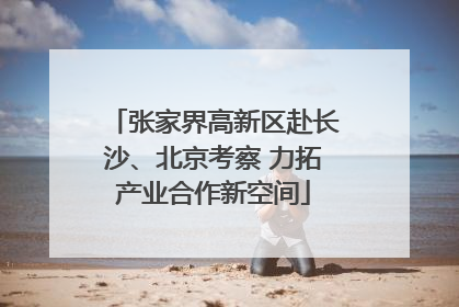 张家界高新区赴长沙、北京考察 力拓产业合作新空间