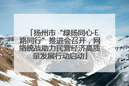 扬州市“绿扬同心·E路同行”推进会召开，网络统战助力民营经济高质量发展行动启动