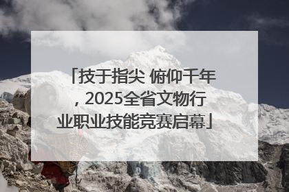 技于指尖 俯仰千年，2025全省文物行业职业技能竞赛启幕