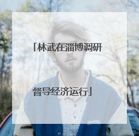 林武在淄博调研督导经济运行
