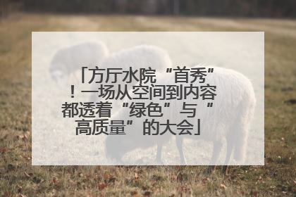 方厅水院“首秀”！一场从空间到内容都透着“绿色”与“高质量”的大会