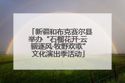 新疆和布克赛尔县举办“石榴花开·云骥逐风·牧野欢歌”文化演出季活动