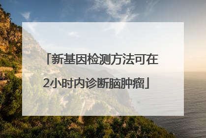 新基因检测方法可在2小时内诊断脑肿瘤