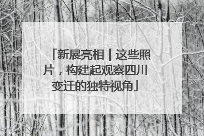 新展亮相｜这些照片，构建起观察四川变迁的独特视角