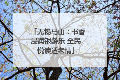 无锡马山：书香浸润银龄乐 全民悦读适老情