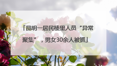 昆明一居民楼里人员“异常聚集”，男女30余人被抓