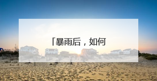 暴雨后，如何管理农作物？
