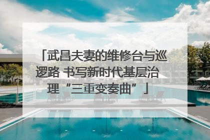 武昌夫妻的维修台与巡逻路 书写新时代基层治理“三重变奏曲”
