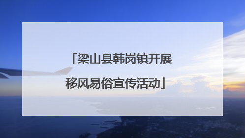 梁山县韩岗镇开展移风易俗宣传活动