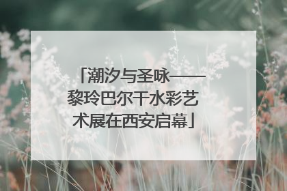 潮汐与圣咏——黎玲巴尔干水彩艺术展在西安启幕