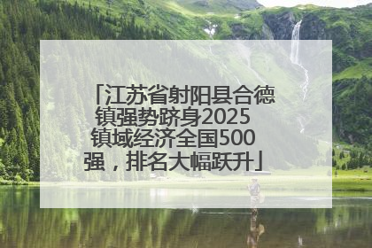 江苏省射阳县合德镇强势跻身2025镇域经济全国500强，排名大幅跃升