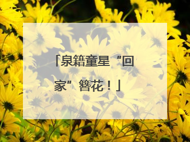泉籍童星“回家”簪花！