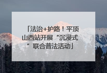 法治+护路！平顶山西站开展“沉浸式”联合普法活动