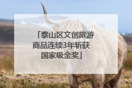 泰山区文创旅游商品连续3年斩获国家级金奖