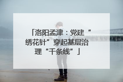 洛阳孟津：党建“绣花针”穿起基层治理“千条线”