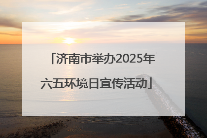 济南市举办2025年六五环境日宣传活动