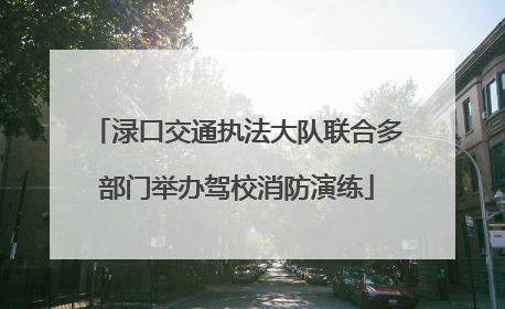 渌口交通执法大队联合多部门举办驾校消防演练