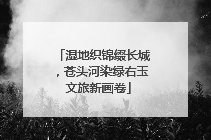 湿地织锦缀长城，苍头河染绿右玉文旅新画卷