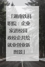 湖南铁科职院：企业家进校园 政校企共绘就业创业新图景