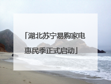 湖北苏宁易购家电惠民季正式启动