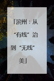 滨州：从“有线”治到“无线”美