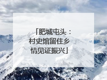 肥城屯头：村史馆留住乡情见证振兴