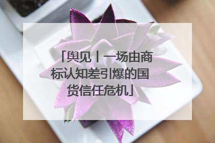 舆见丨一场由商标认知差引爆的国货信任危机