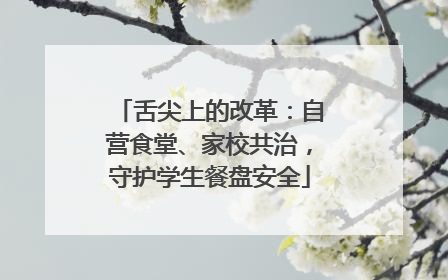 舌尖上的改革：自营食堂、家校共治，守护学生餐盘安全
