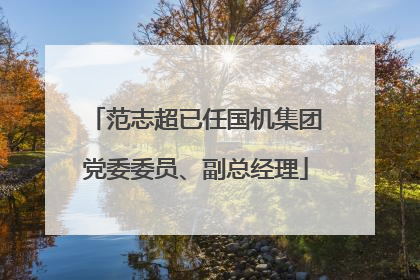 范志超已任国机集团党委委员、副总经理