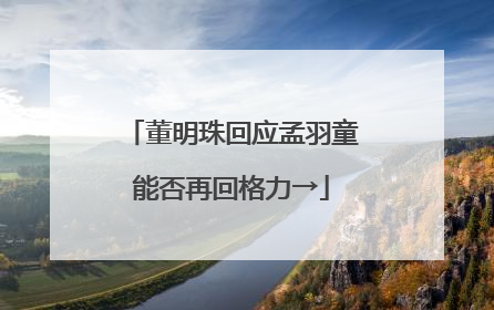 董明珠回应孟羽童能否再回格力→