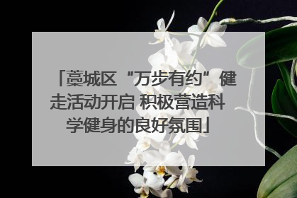 藁城区“万步有约”健走活动开启 积极营造科学健身的良好氛围