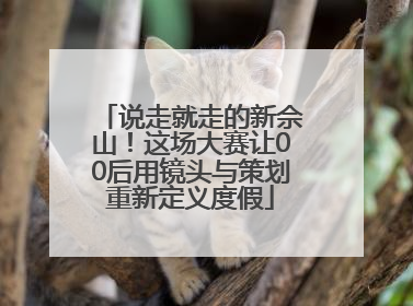 说走就走的新佘山！这场大赛让00后用镜头与策划重新定义度假