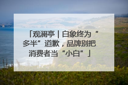 观澜亭｜白象终为“多半”道歉，品牌别把消费者当“小白”