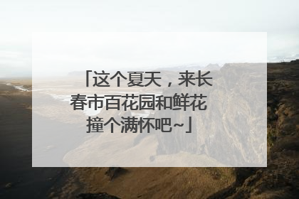 这个夏天，来长春市百花园和鲜花撞个满怀吧~