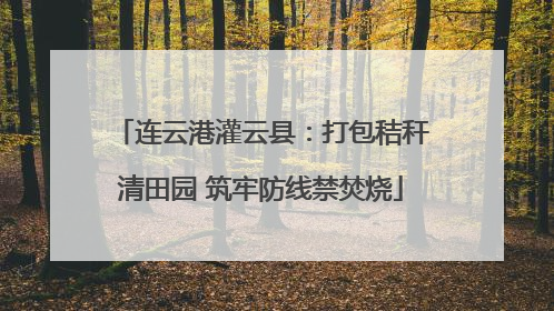 连云港灌云县：打包秸秆清田园 筑牢防线禁焚烧