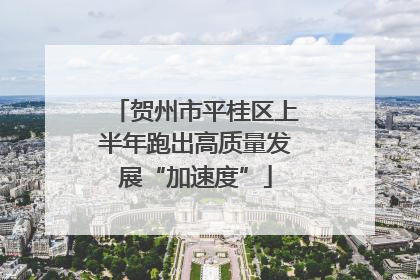 贺州市平桂区上半年跑出高质量发展“加速度”