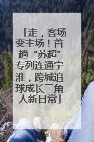 走，客场变主场！首趟“苏超”专列连通宁淮，跨城追球成长三角人新日常