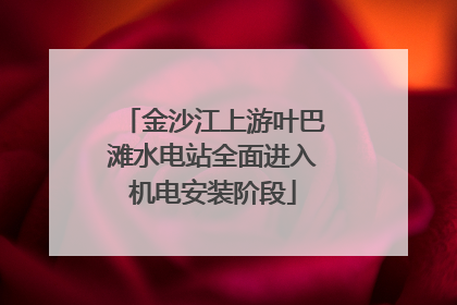 金沙江上游叶巴滩水电站全面进入机电安装阶段