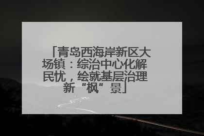 青岛西海岸新区大场镇：综治中心化解民忧，绘就基层治理新“枫”景