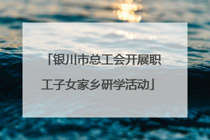 银川市总工会开展职工子女家乡研学活动