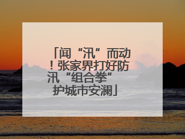闻“汛”而动！张家界打好防汛“组合拳” 护城市安澜