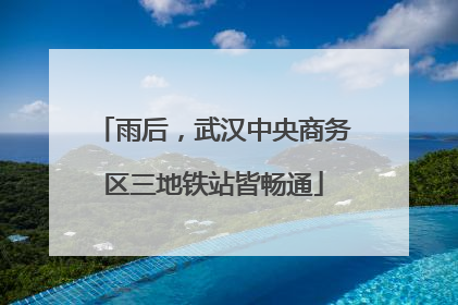 雨后，武汉中央商务区三地铁站皆畅通