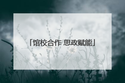 馆校合作 思政赋能