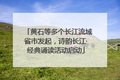 黄石等多个长江流域省市发起，诗韵长江·经典诵读活动启动