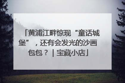 黄浦江畔惊现“童话城堡”，还有会发光的沙画包包？｜宝藏小店