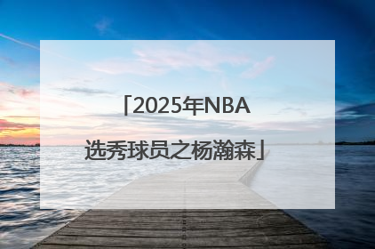 2025年NBA选秀球员之杨瀚森