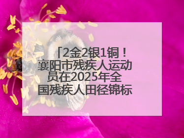 2金2银1铜！襄阳市残疾人运动员在2025年全国残疾人田径锦标赛获佳绩