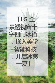 LG 全景透视窗十字四门冰箱：嵌入美学+智能科技，开启冰爽一夏